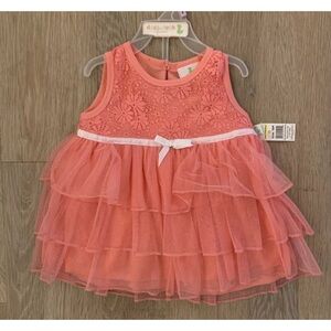 ( NWT) Duck Duck Goose Girl’s Size 24 Months Pink Layered  2 Pc Short  Outfit